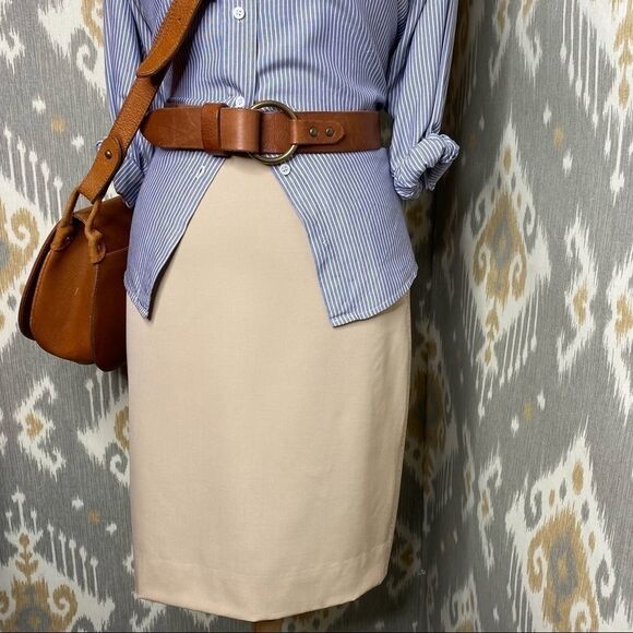 Ralph Lauren Collection Hudson Wool Pencil Skirt - Picture 4 of 16